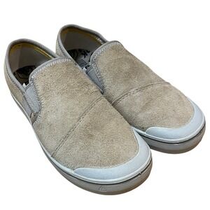 KEEN Women's Elsa Harvest Slip On Casual Shoes Beige Suede Leather Size 7 US